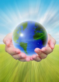 Hands Holding World by Twobee