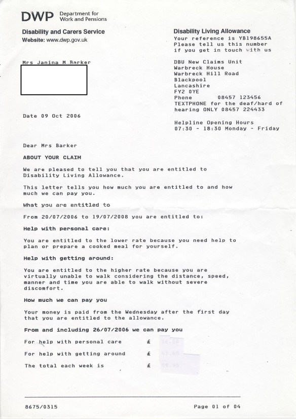 dwp-nina blank addrs